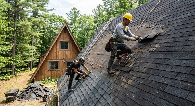A Frame Roof Repair in Stafford County, VA