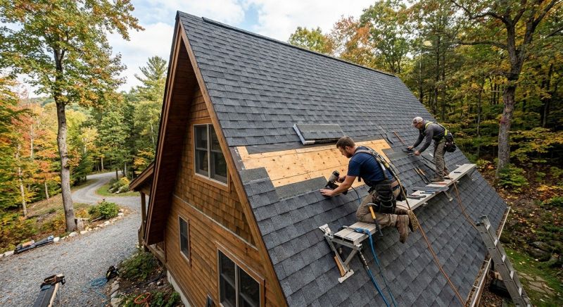 A Frame Roof Repair in Stafford County, VA