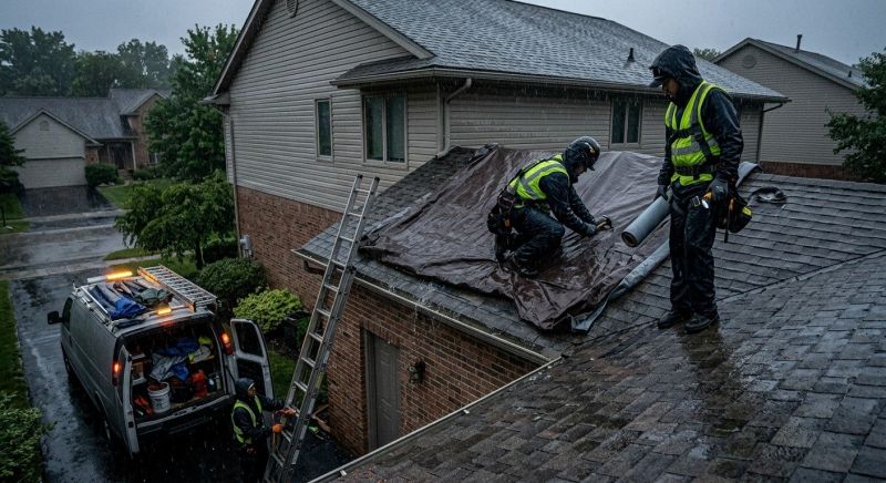 A Frame Roof Repair in Stafford County, VA