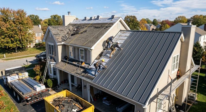 Aluminum Roof Replacement in Stafford, VA