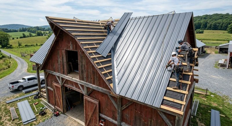 Barn Roof Installation in Stafford County, VA