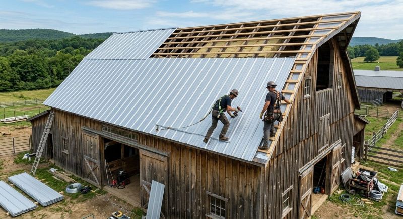 Barn Roof Installation in Stafford County, VA