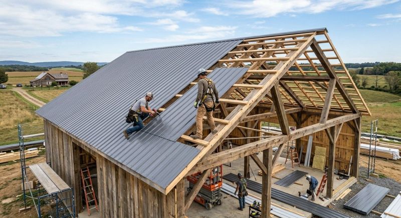 Barn Roof Installation in Stafford County, VA