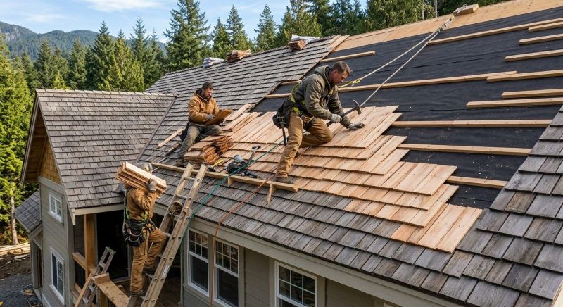 Cedar Shake Roof Construction in Triangle, VA