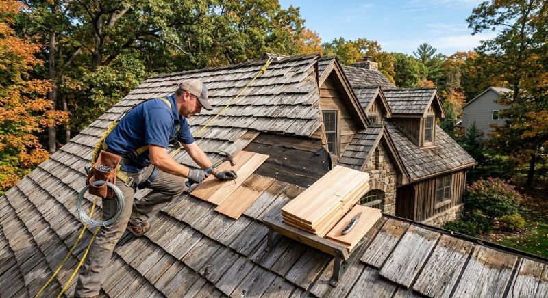 Cedar Shake Roof Repair in Burke, VA