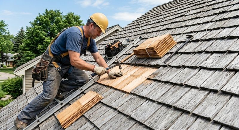 Cedar Shake Roof Repair in King George, VA