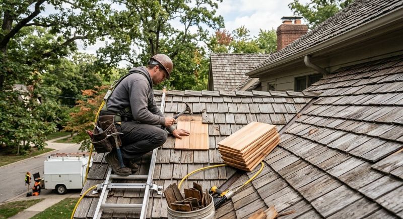 Cedar Shake Roof Repair in Woodbridge, VA
