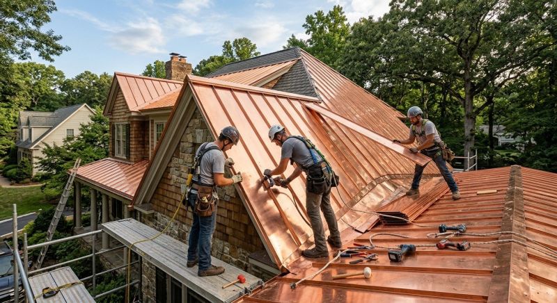 Copper Roof Installation in Stafford County, VA