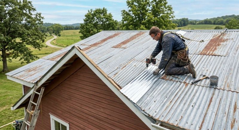 Corrugated Roof Repair in Warrenton, VA