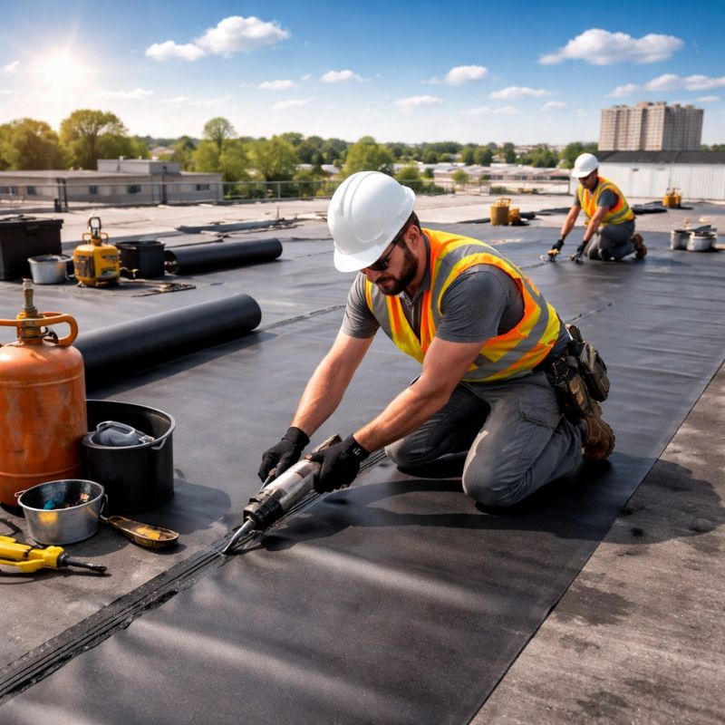 Epdm Roof Installation in Port Royal, VA