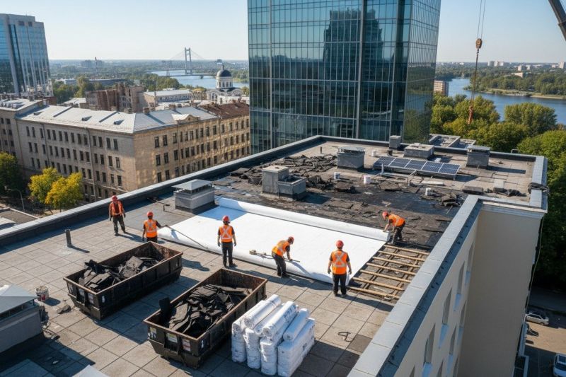 Flat Roof Replacement in Lorton, VA