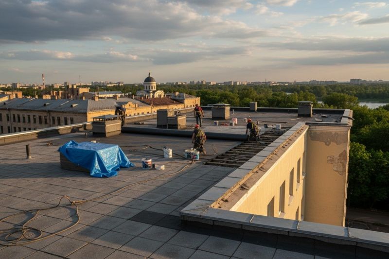 Flat Roof Replacement in Woodbridge, VA