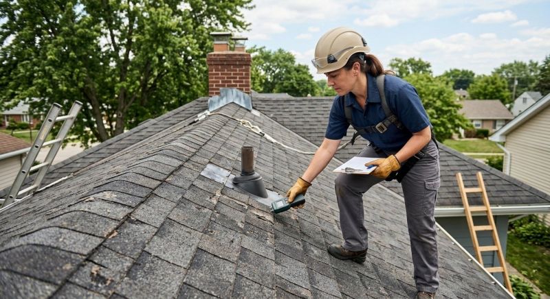 Roof Damage Inspection in Fredericksburg, VA