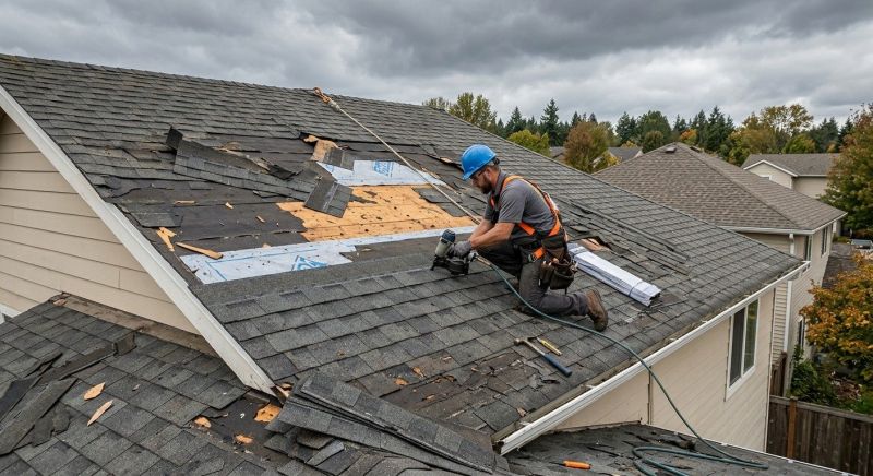 Roof Damage Restoration in Bristow, VA