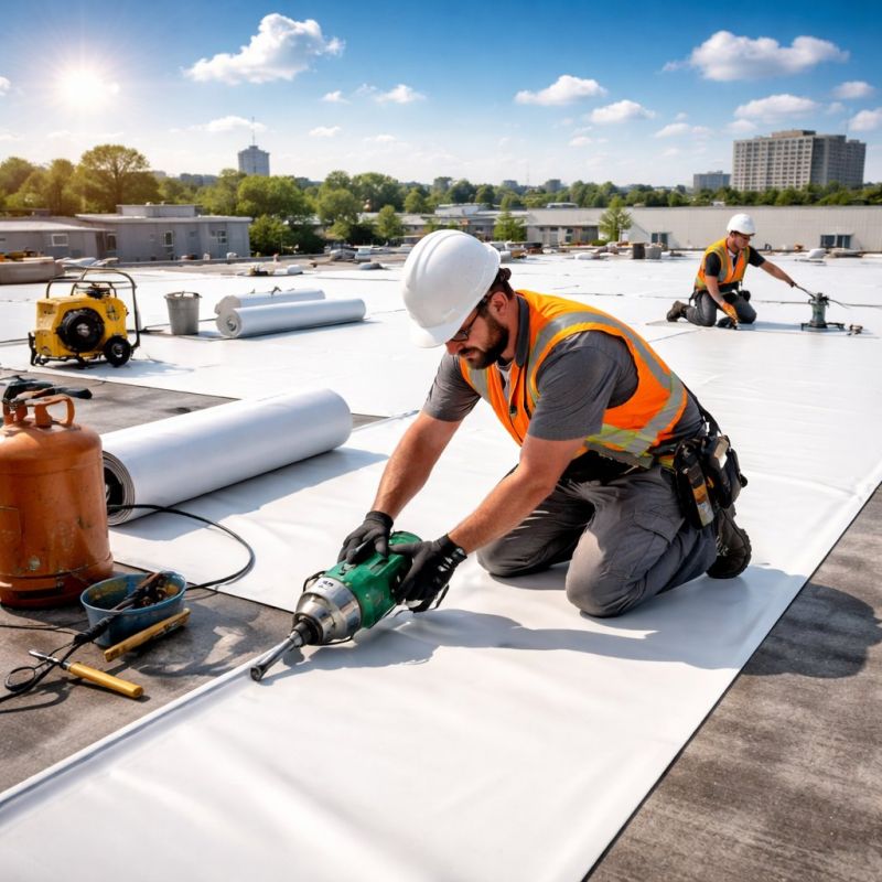 Single Ply Roof Installation in Springfield, VA