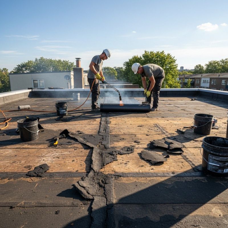 Single Ply Roof Repair in Bristow, VA