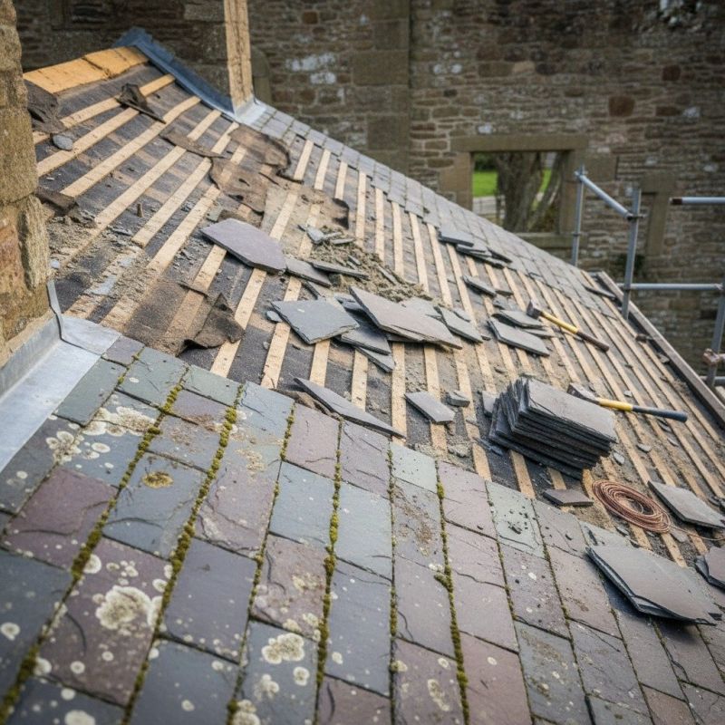 Slate Roof Replacement in Triangle, VA