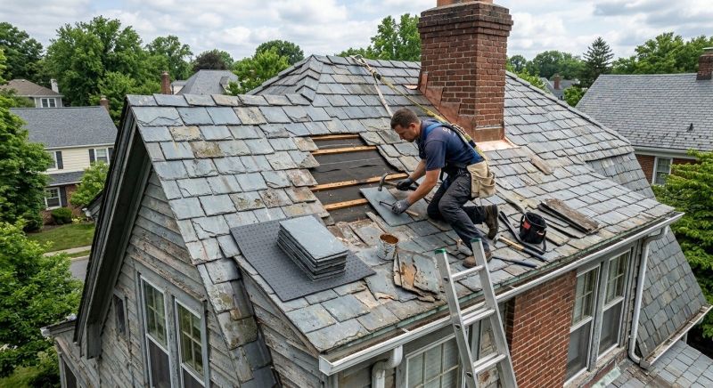 Slate Shingles Repair in Fredericksburg, VA