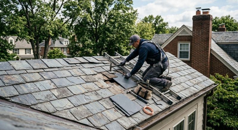 Slate Shingles Repair in Triangle, VA