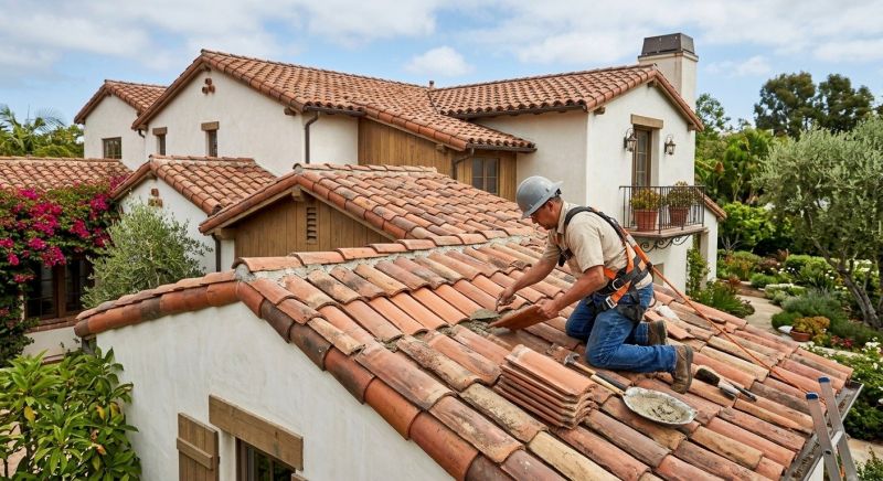 Spanish Tile Roof Repair in Stafford County, VA