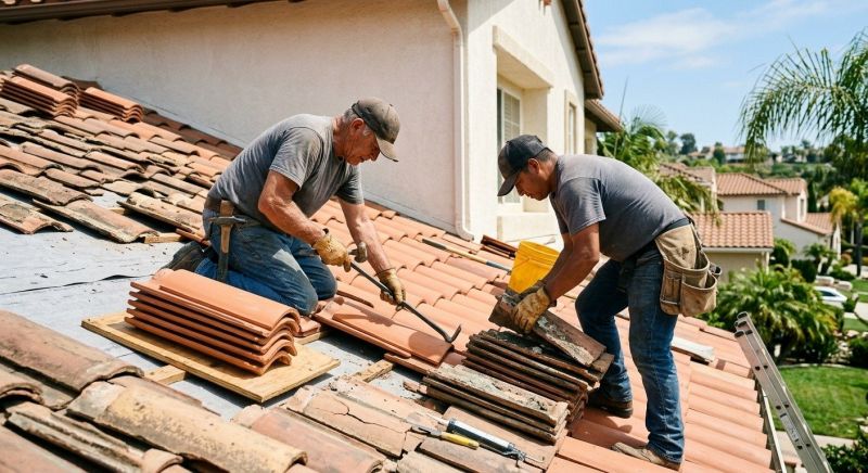 Spanish Tile Roof Repair in Stafford County, VA