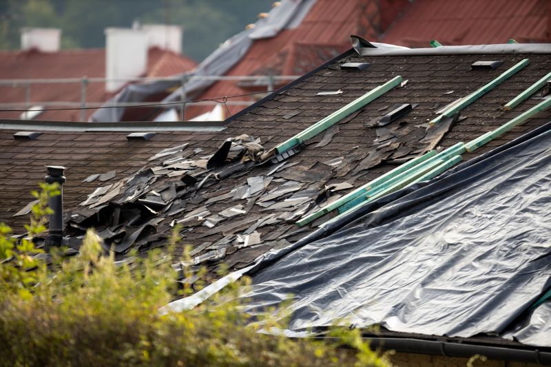 Storm Damage Roof Tarping in Stafford County, VA