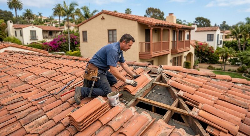 Tile Roof Repair in Fredericksburg, VA