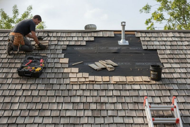 Wood Shake Roof Repair in Port Royal, VA