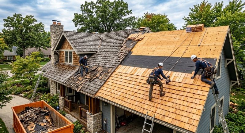 Wood Shingle Roof Replacement in Stafford County, VA
